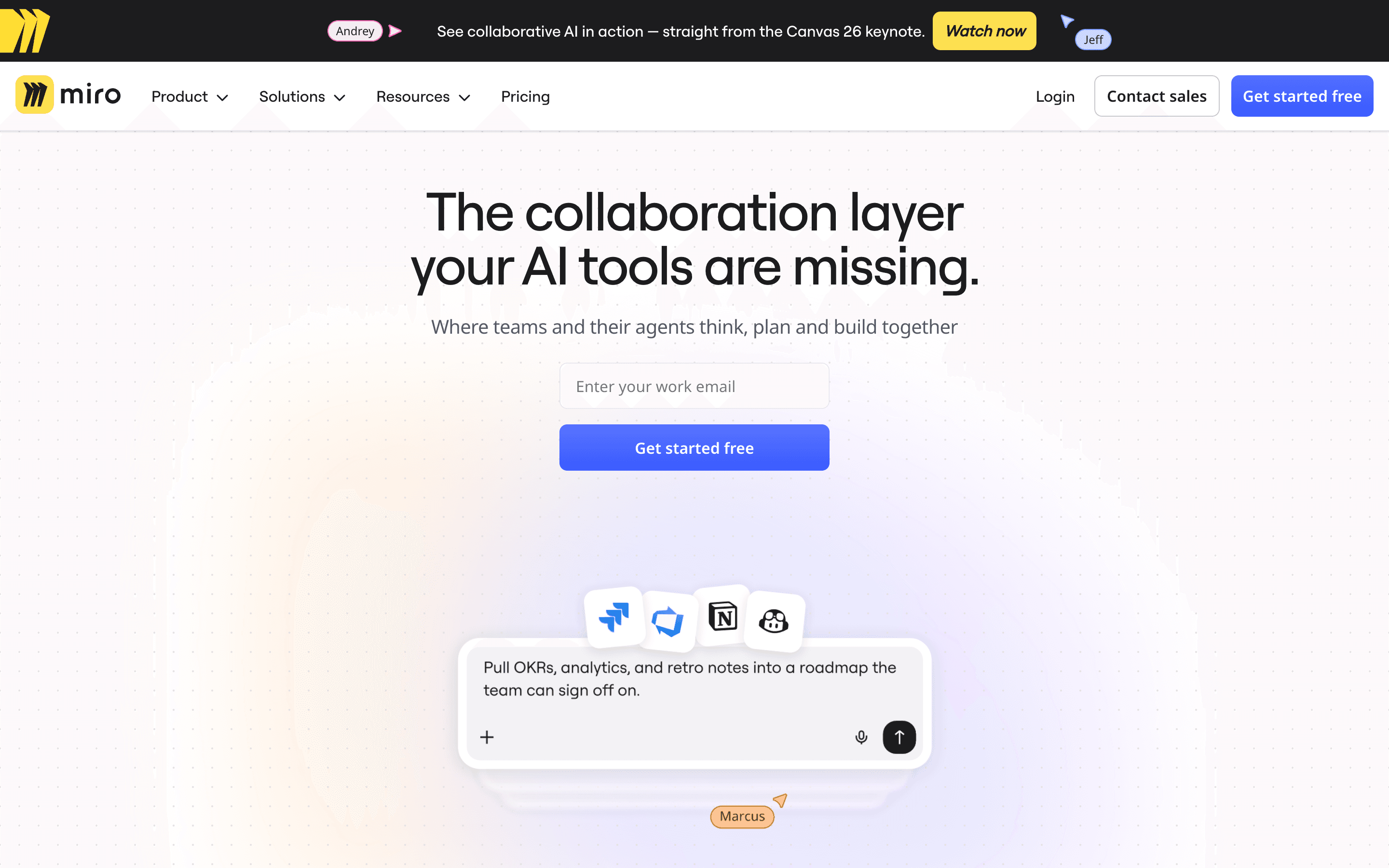 Miro app screenshot